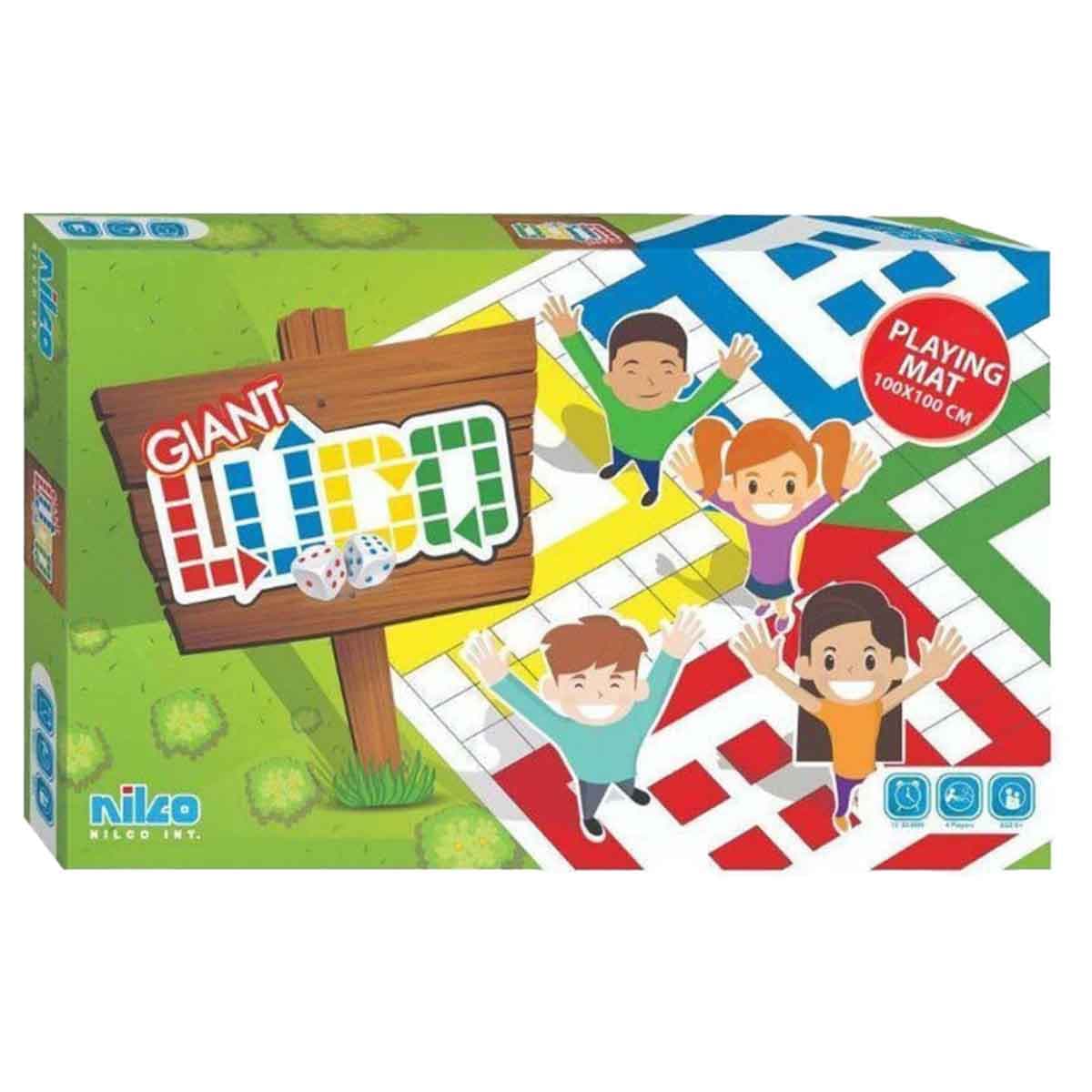 Nilco Giant Ludo Game Unisex, 3-4 Years