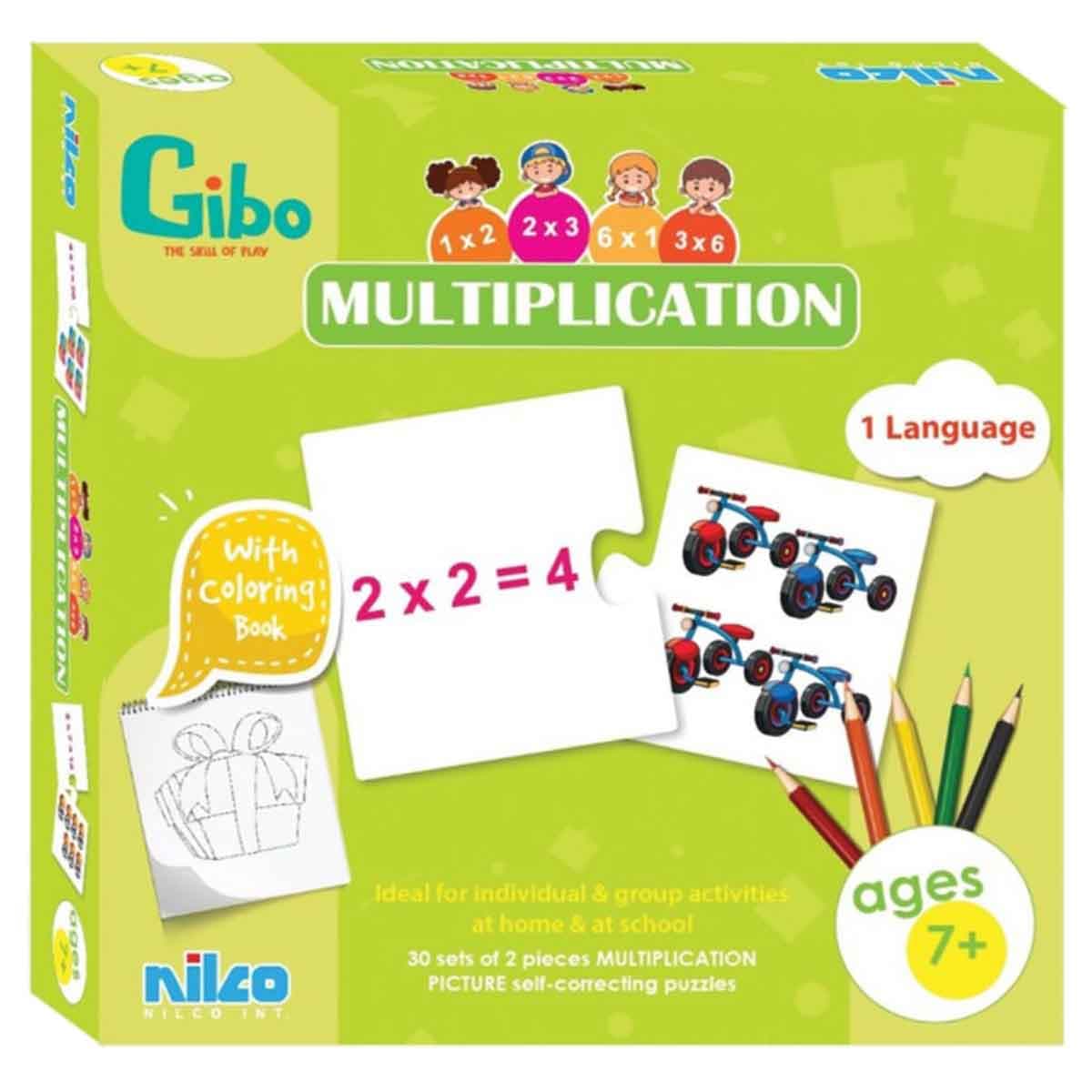 Gibo Multiplication Learning Game Unisex, 8-10 Years