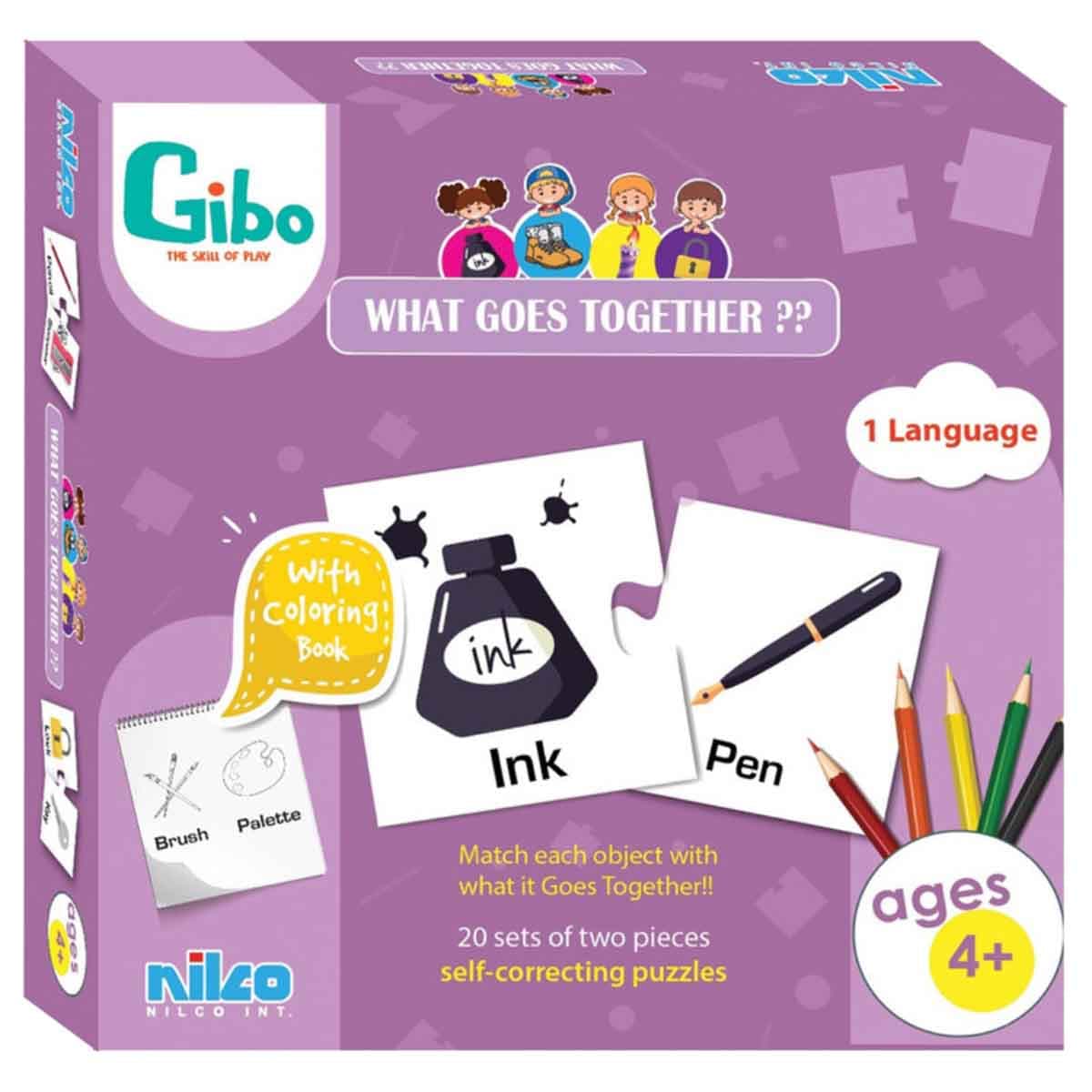 Gibo What Goes Together Learning Game Unisex, 5-7 Years