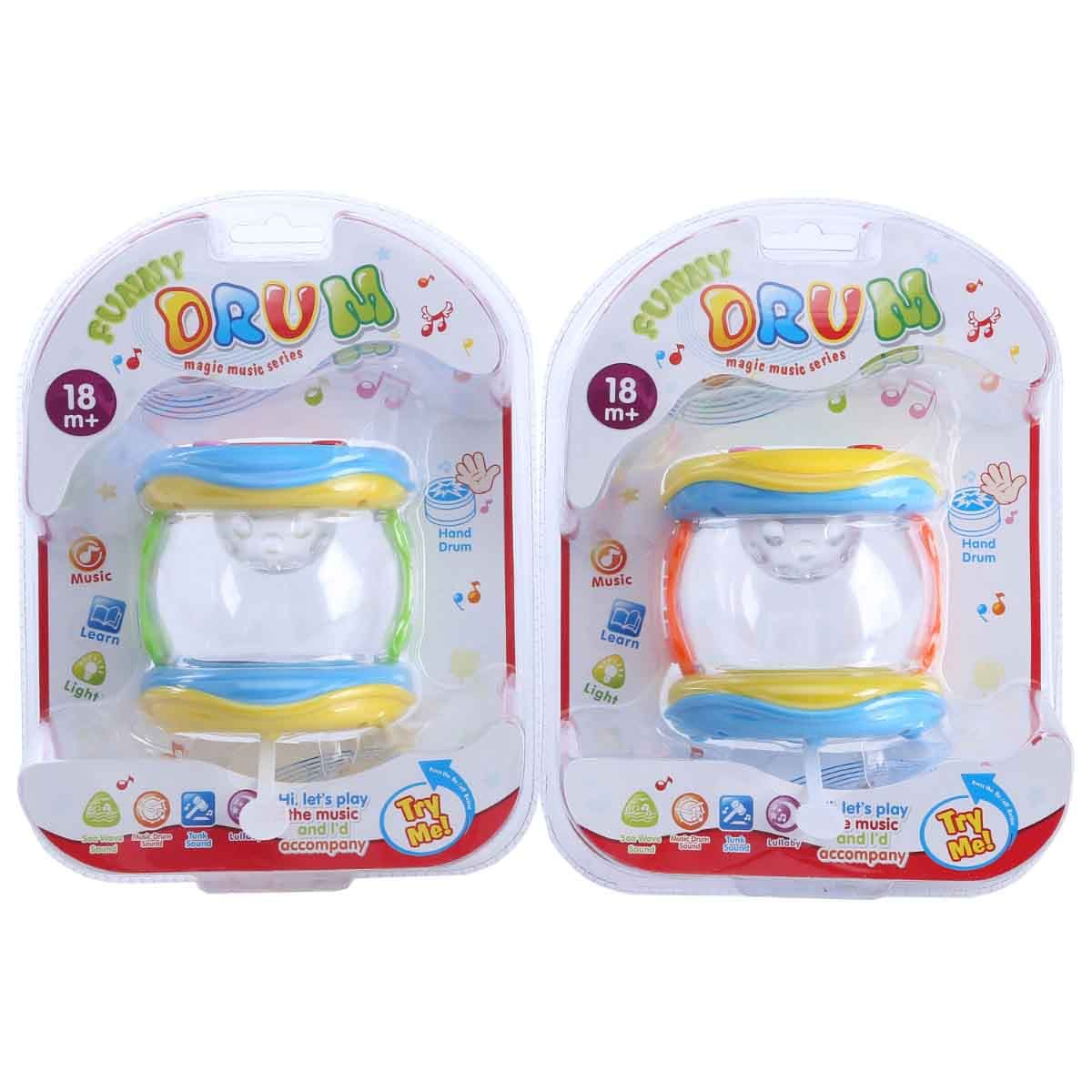 Kos Group Assorted Musical Drum Toy Toddler, 0-2 Years