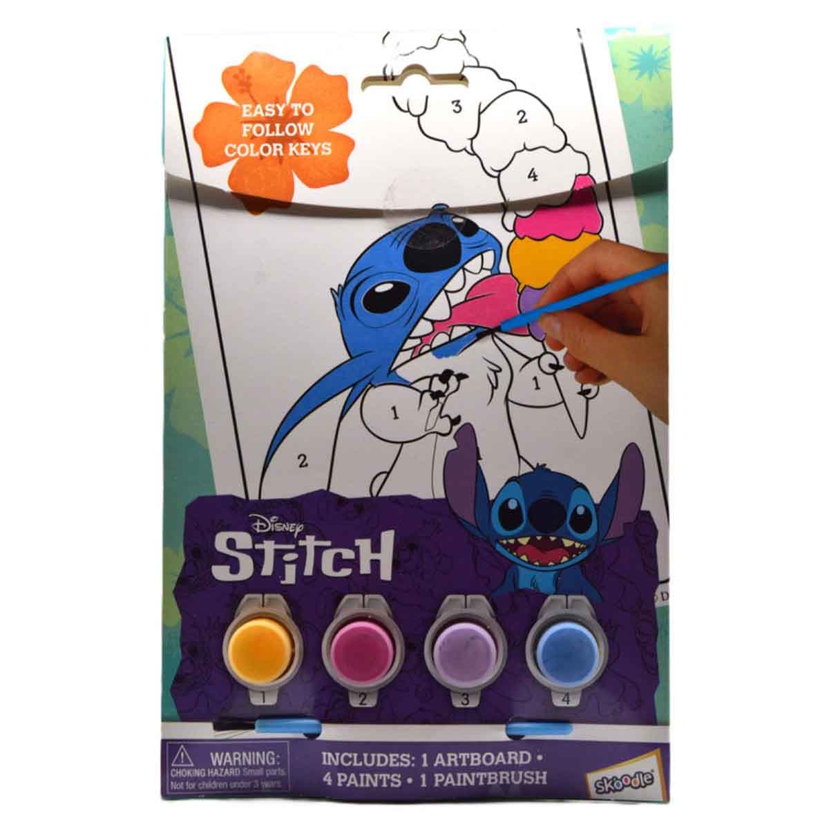 Disney Stitch Paint by Number Drawing Kit Unisex, 3-4 Years