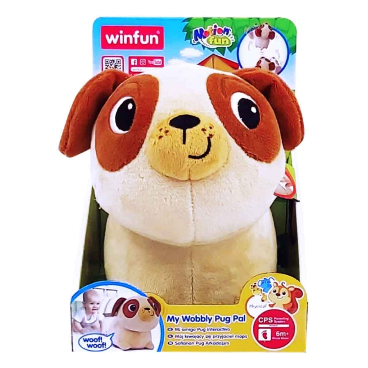 Winfun My Wobbly Stuffed Pug Pal Toddler, 0-2 Years