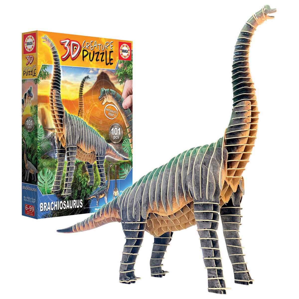 Educa Brachiosaurus 3D Creature Puzzle Unisex, 5-7 Years