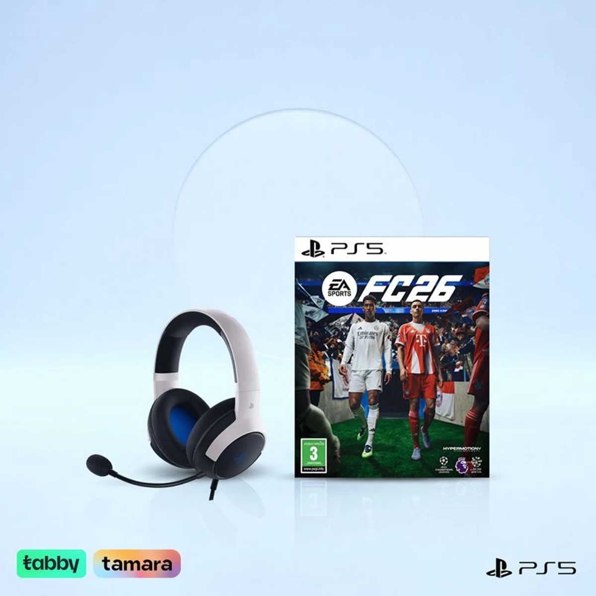 رايزر كايرا إكس سماعة ألعاب سلكية مع مجموعة لعبة فيديو FC26