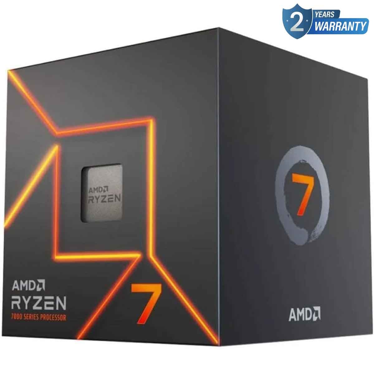 إيه إم دي رايزن 7 7700 معالج بسرعة 3.8GHz بعدد 8 أنوية و16 خيط معالجة وذاكرة 32MB