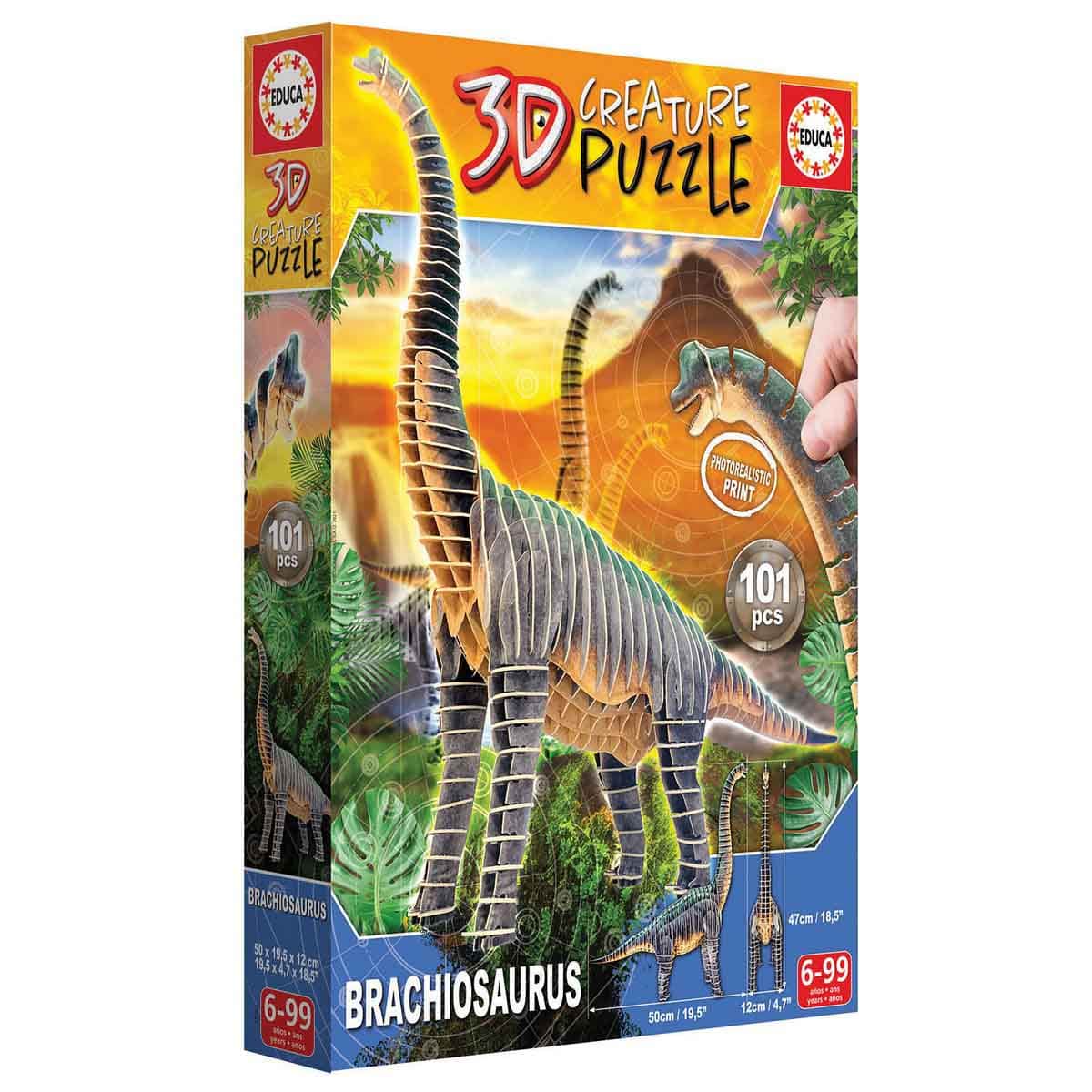 Educa Brachiosaurus 3D Creature Puzzle Unisex, 5-7 Years