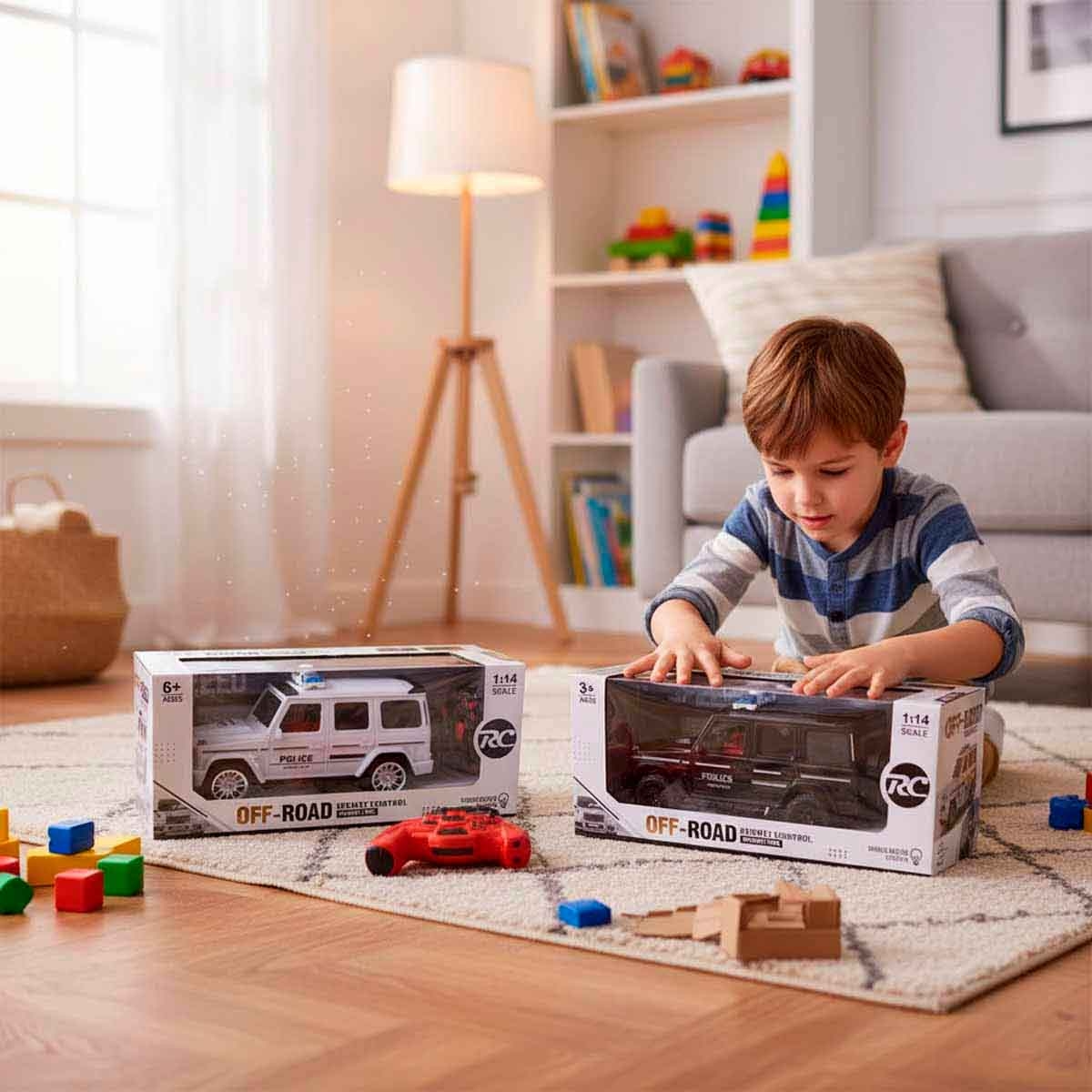 يانغ لي مي سيارة تحكم عن بعد منوعة بمقياس 1:16 موديل LM258-20 للجنسين، من عمر 5-7 سنوات