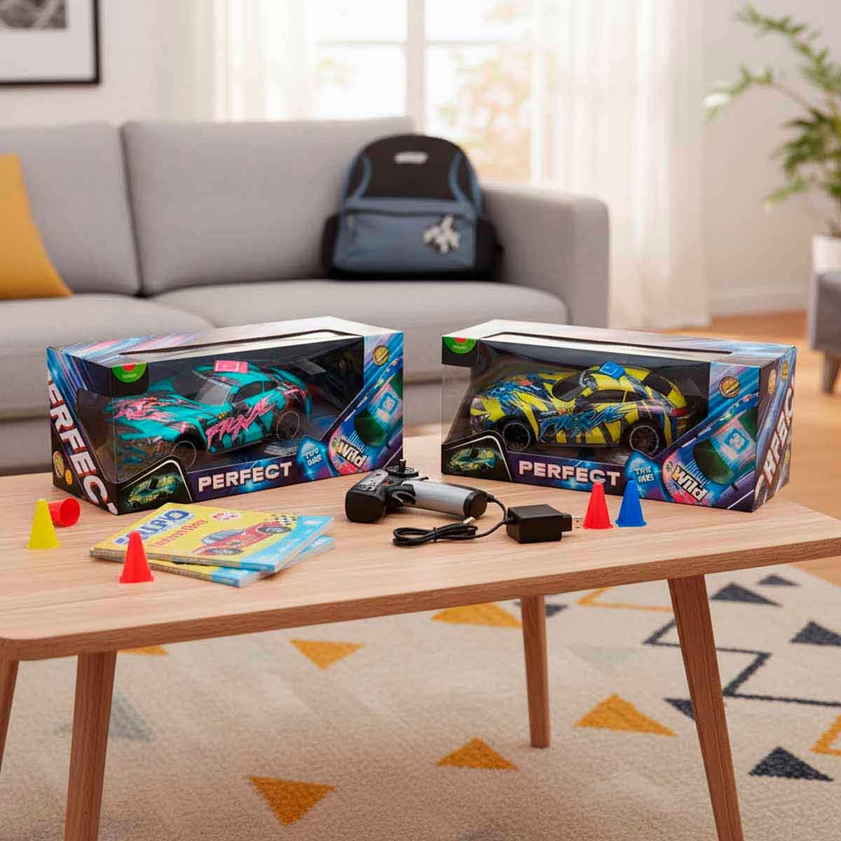 أوجي سيارة تحكم عن بعد منوعة بمقياس 1:18 بتصميم الطرق الوعرة للجنسين، من عمر 5-7 سنوات