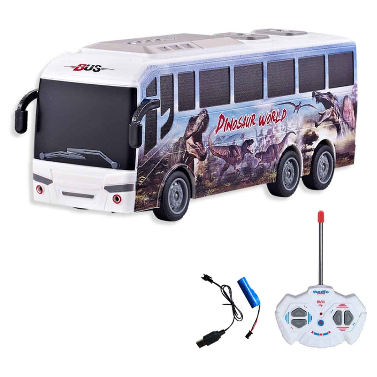 Gui Sheng 1:30 Scale R/C Dinosaur Bus Playset Unisex, 3-4 Years