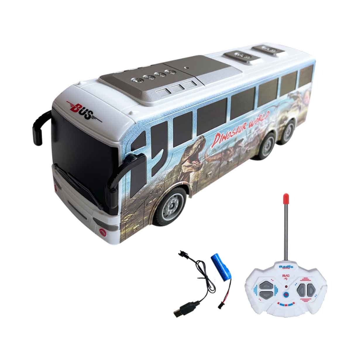 غوي شينغ حافلة ديناصور بالتحكم مقياس 1:30 للجنسين، عمر 3-4 سنوات