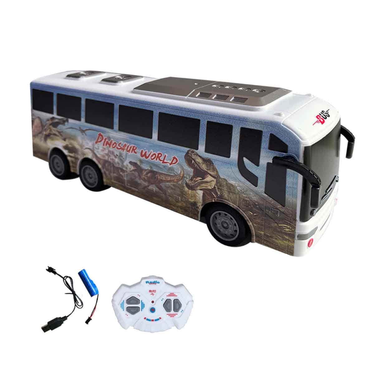Gui Sheng 1:30 Scale R/C Dinosaur Bus Playset Unisex, 3-4 Years