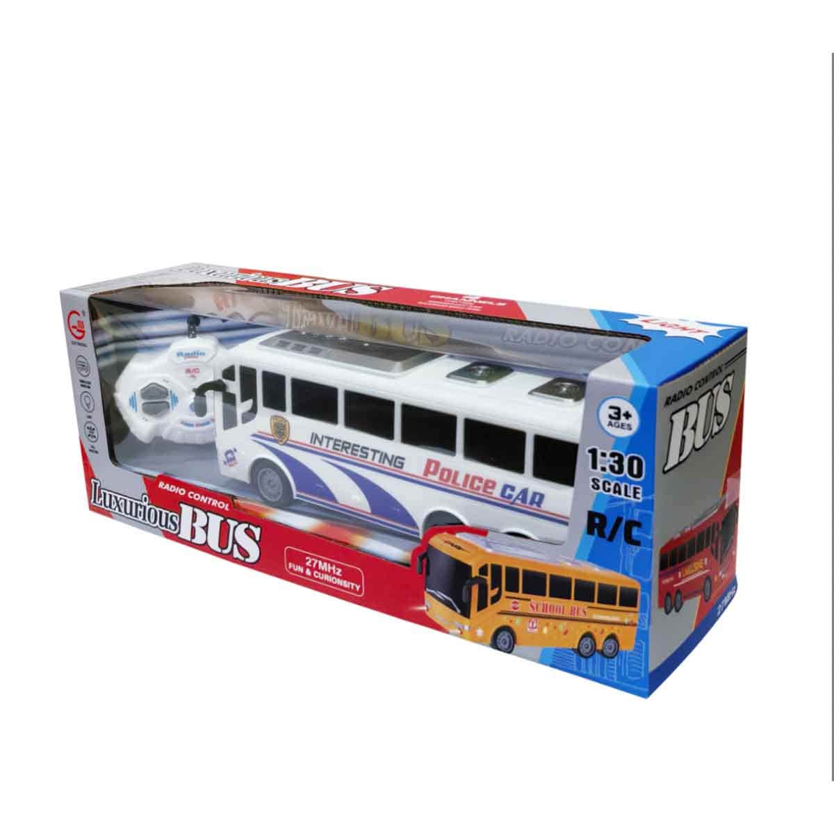 Gui Sheng 1:30 Scale R/C Police Bus Playset Unisex, 3-4 Years