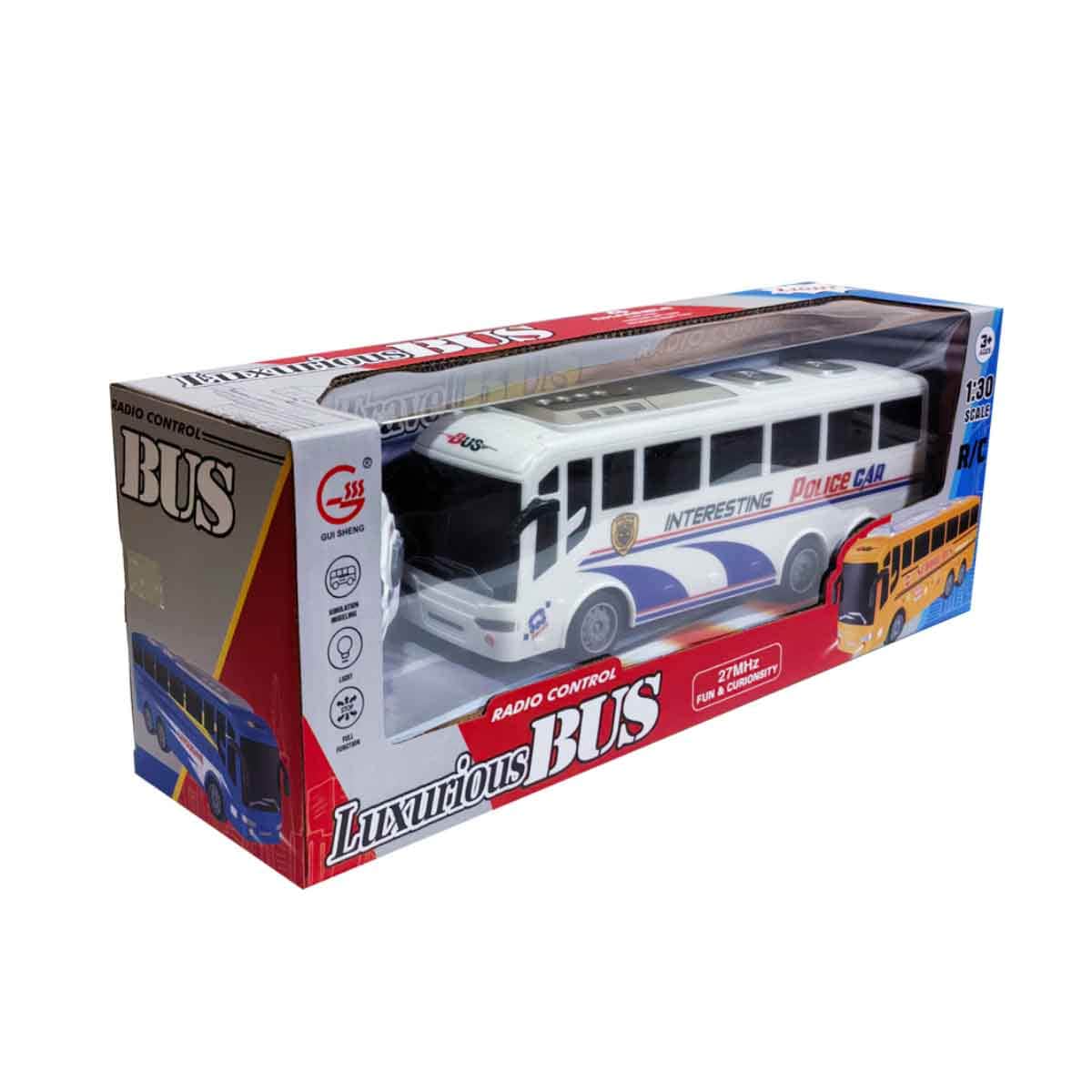 Gui Sheng 1:30 Scale R/C Police Bus Playset Unisex, 3-4 Years