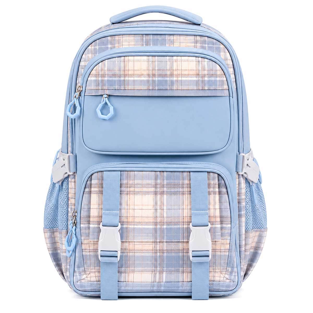Cocobee 15" Pink Kids Backpack with Oval Lunch Box & Insulated Water Bottle Set
