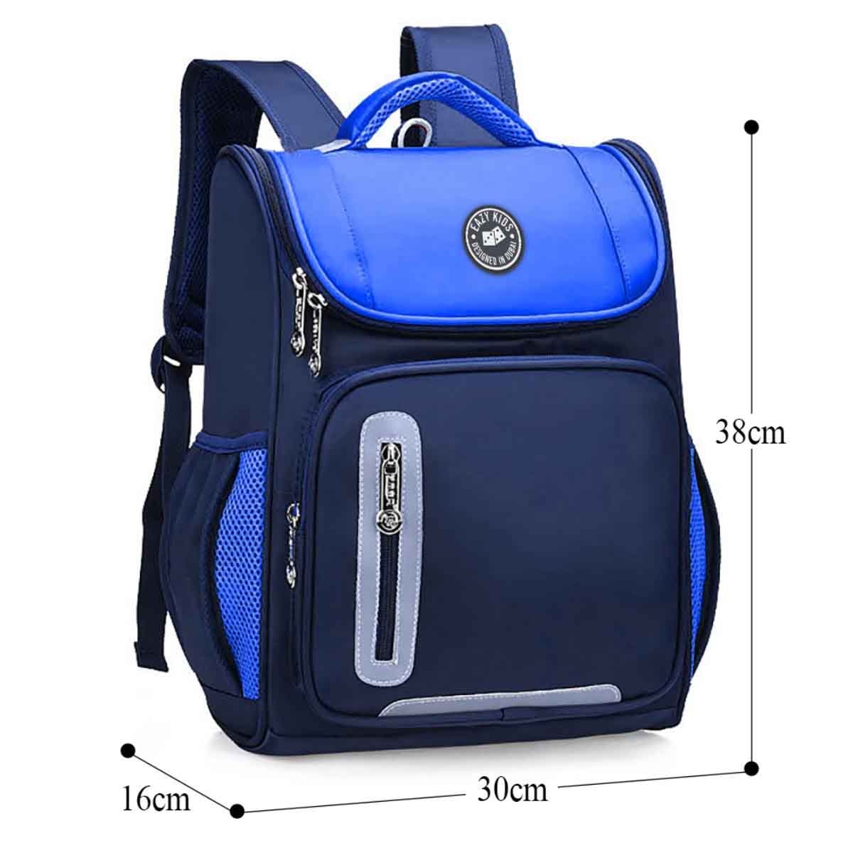 Eazy Kids Blue Ergonomic School Bag Unisex, 3-4 Years