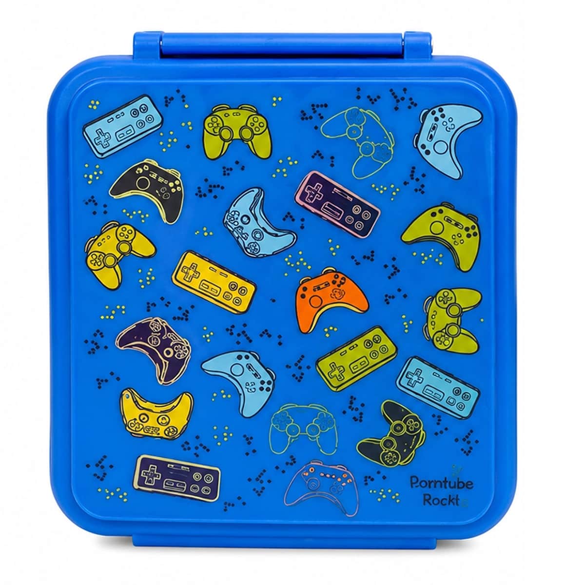 Bamboo Bark Blue Large Bento Lunch Box with Food Jar