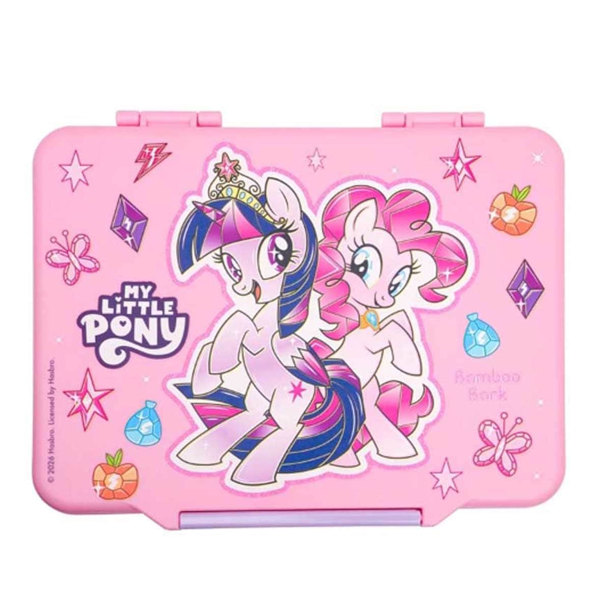 Bamboo Bark 1300ml My Little Pony 5-Compartment Bento Lunch Box with Cutlery