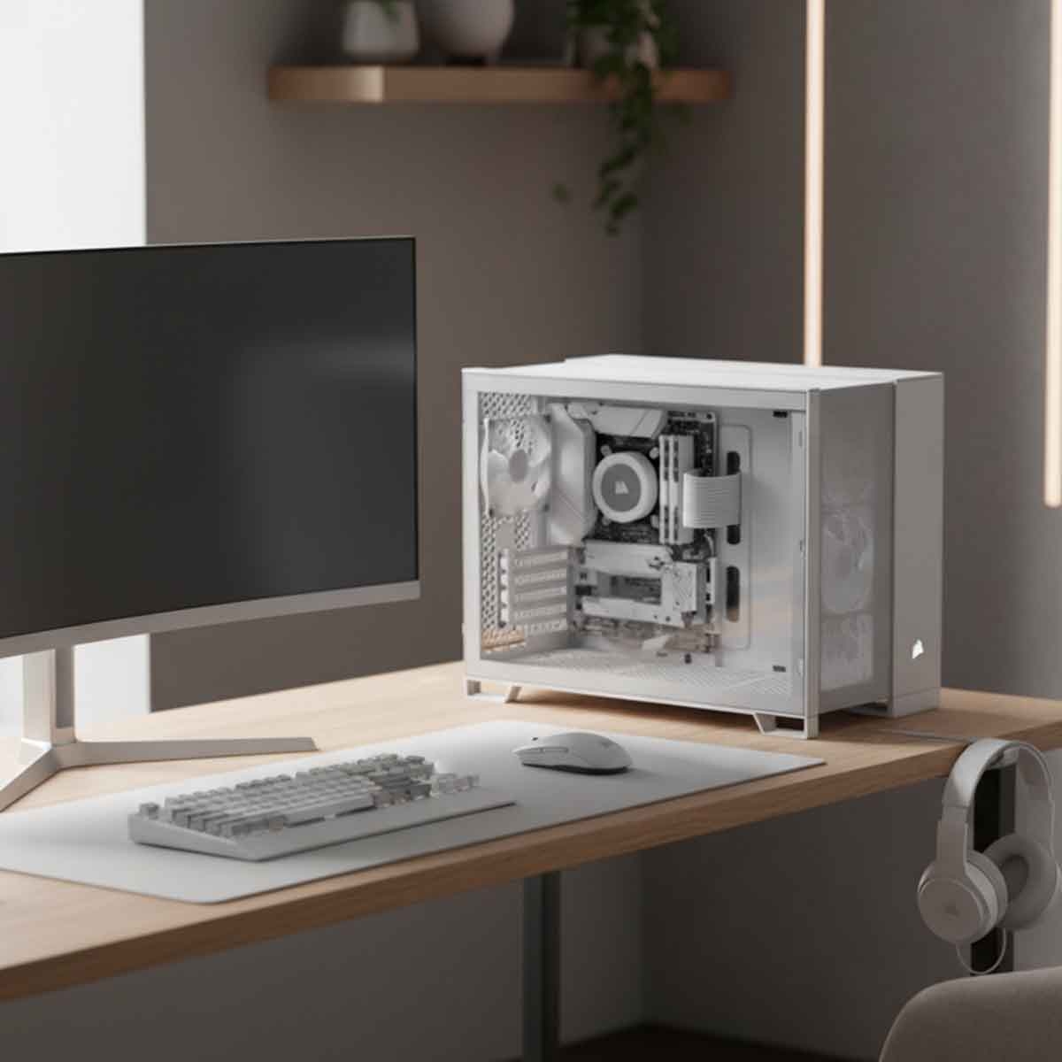 Corsair 2500D Airflow TG Small-Tower Micro-ATX Dual Chamber Gaming PC Case