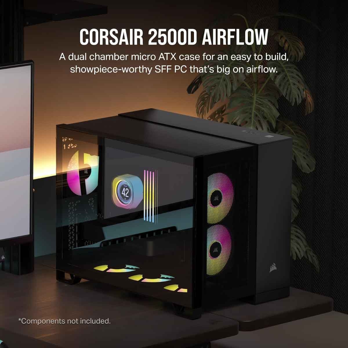 Corsair 2500D Airflow Mid-Tower Micro ATX PC Case