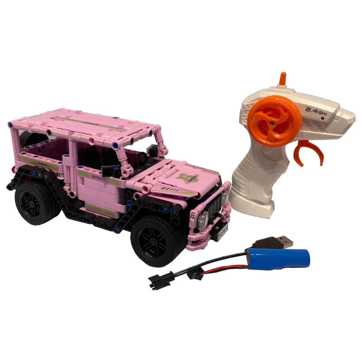 بنغاو سيارة مكعبات بناء بالتحكم 2.4G مقياس 1:16 (434 قطعة) للبنات، عمر 5-7 سنوات
