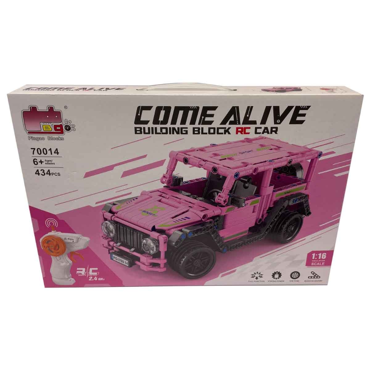 بنغاو سيارة مكعبات بناء بالتحكم 2.4G مقياس 1:16 (434 قطعة) للبنات، عمر 5-7 سنوات