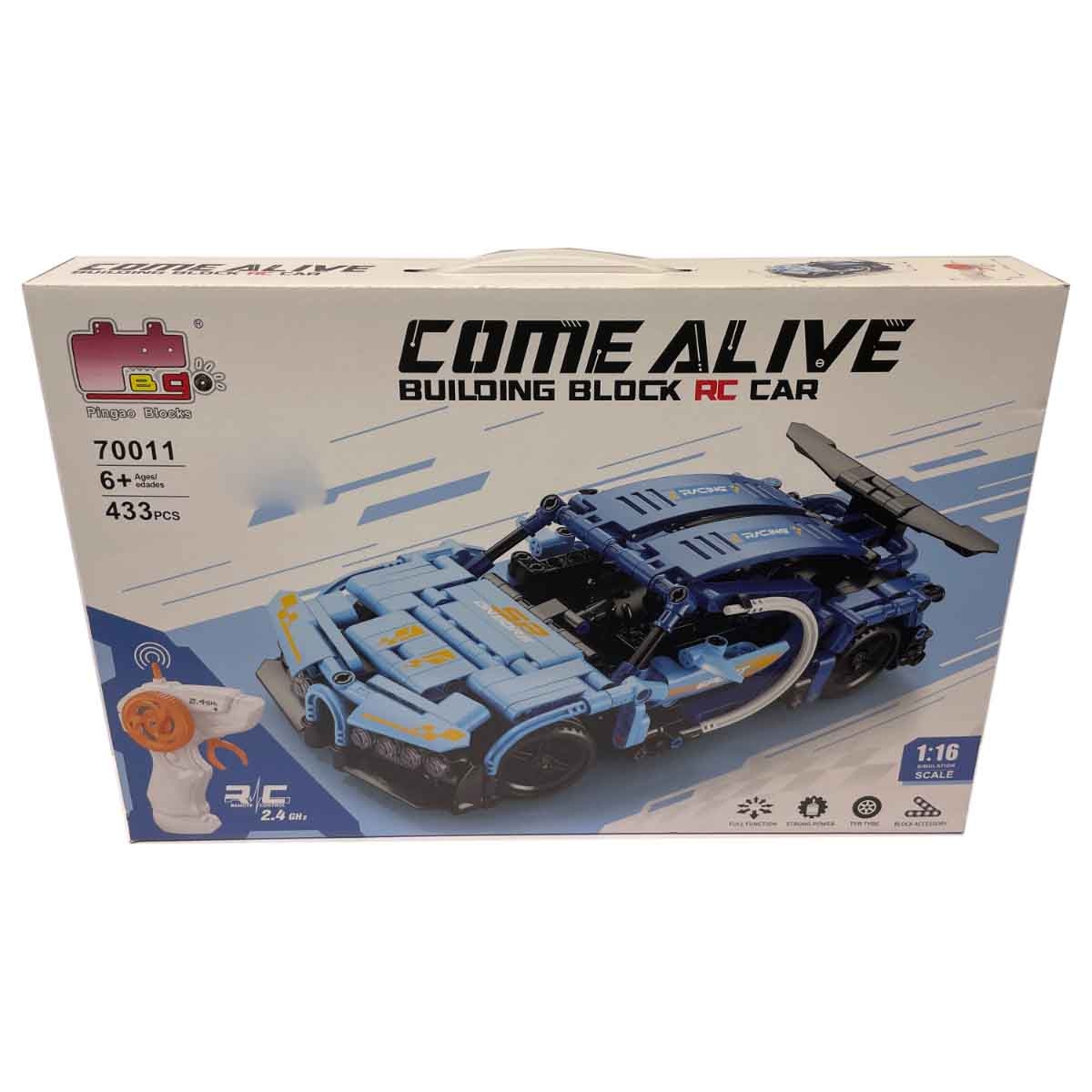 بنغاو سيارة مكعبات بناء بالتحكم 2.4G مقياس 1:16 (433 قطعة) للأولاد، عمر 5-7 سنوات