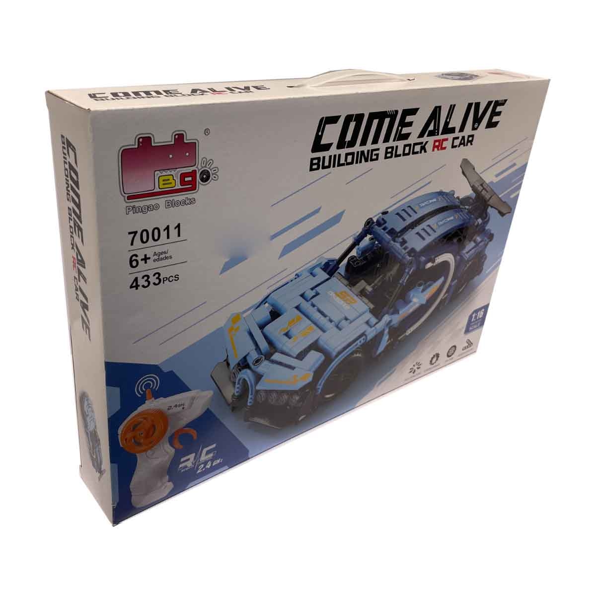 بنغاو سيارة مكعبات بناء بالتحكم 2.4G مقياس 1:16 (433 قطعة) للأولاد، عمر 5-7 سنوات