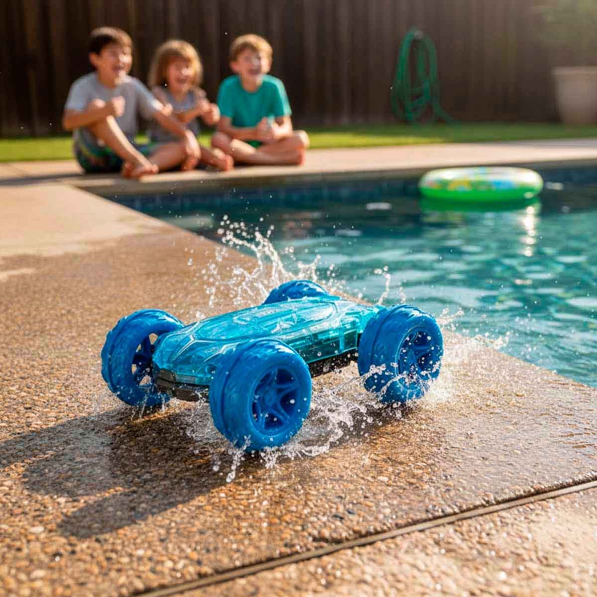 دا هوا تويز سيارة تحكم عن بعد برمائية منوعة 2.4G للجنسين، من عمر 3-4 سنوات