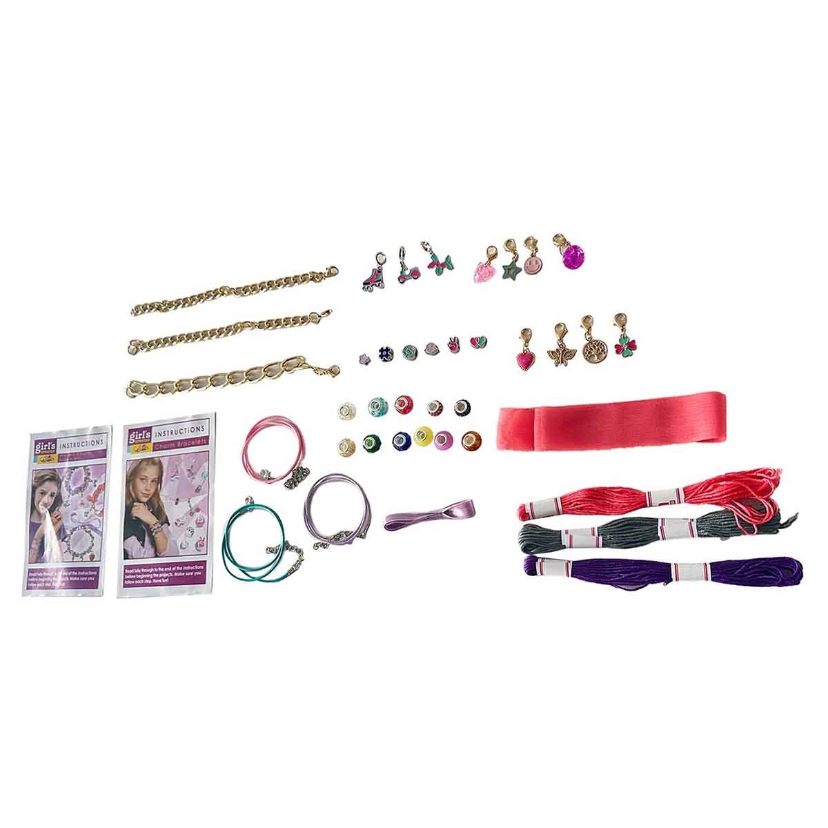 مي بو كاي مجموعة أساور لامعة 2 في 1، للبنات، من عمر 5 إلى 7 سنوات