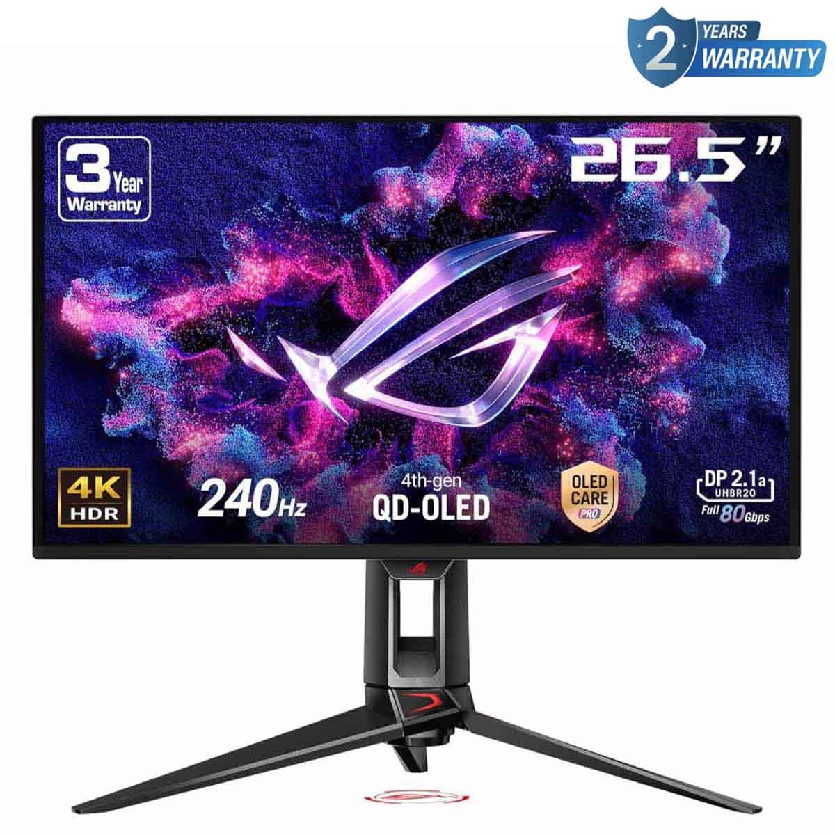 أسوس روج سويفت OLED PG27UCDM شاشة ألعاب 26.5 بوصة