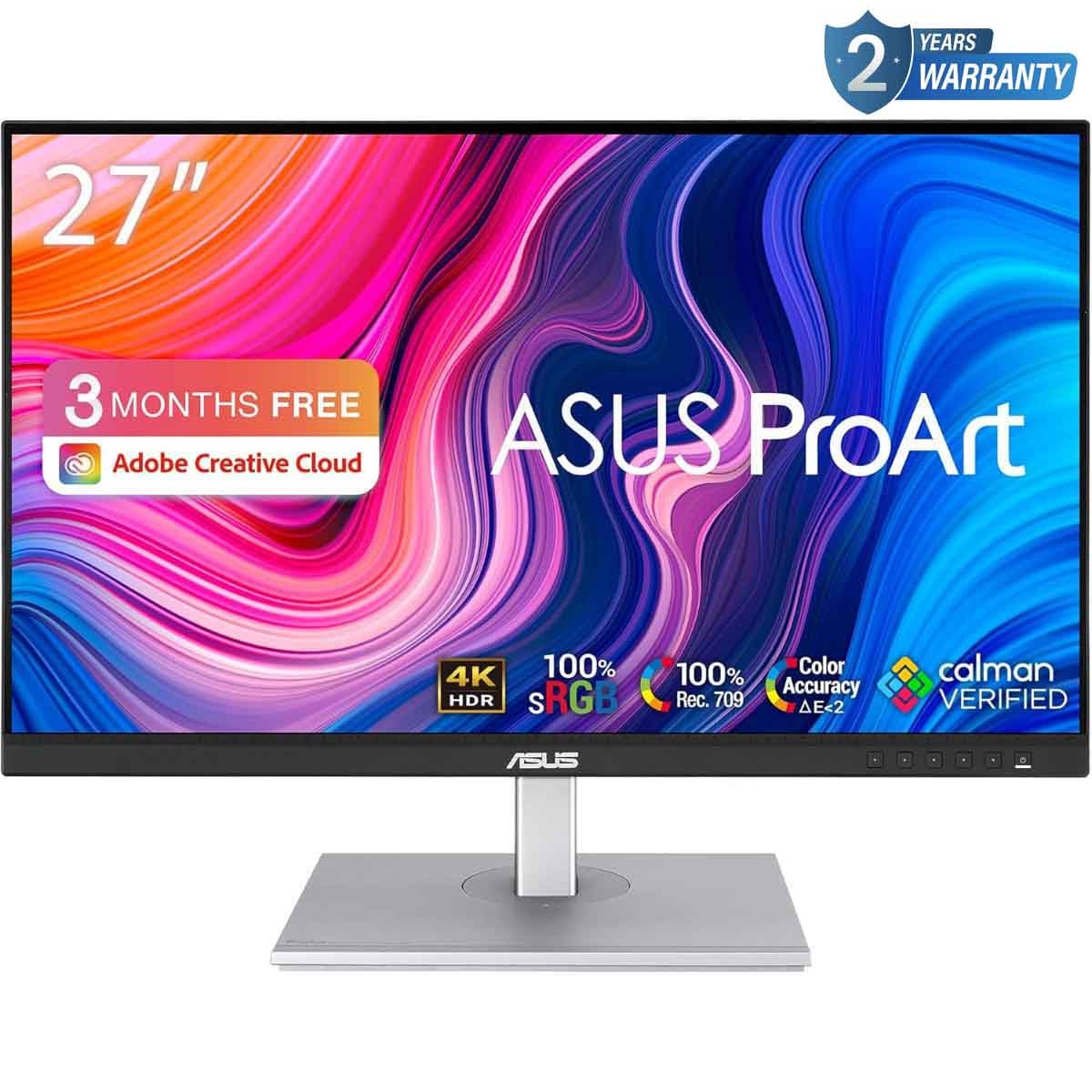 أسوس برو آرت PA279CV شاشة احترافية 27 بوصة بدقة 4K IPS