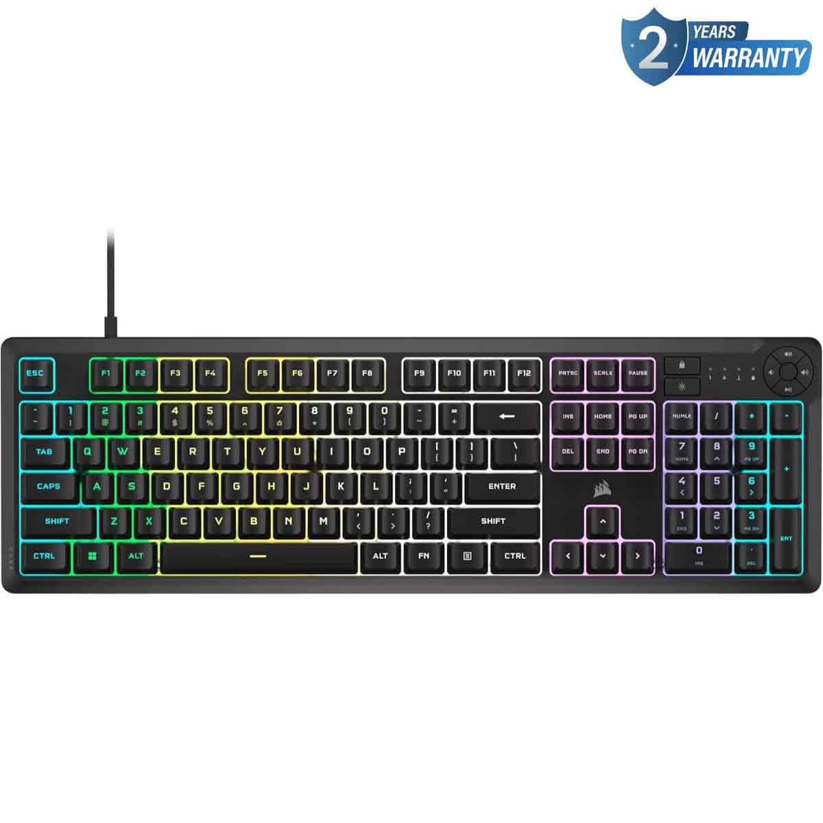 كورسير K55 Core RGB لوحة مفاتيح ألعاب سلكية