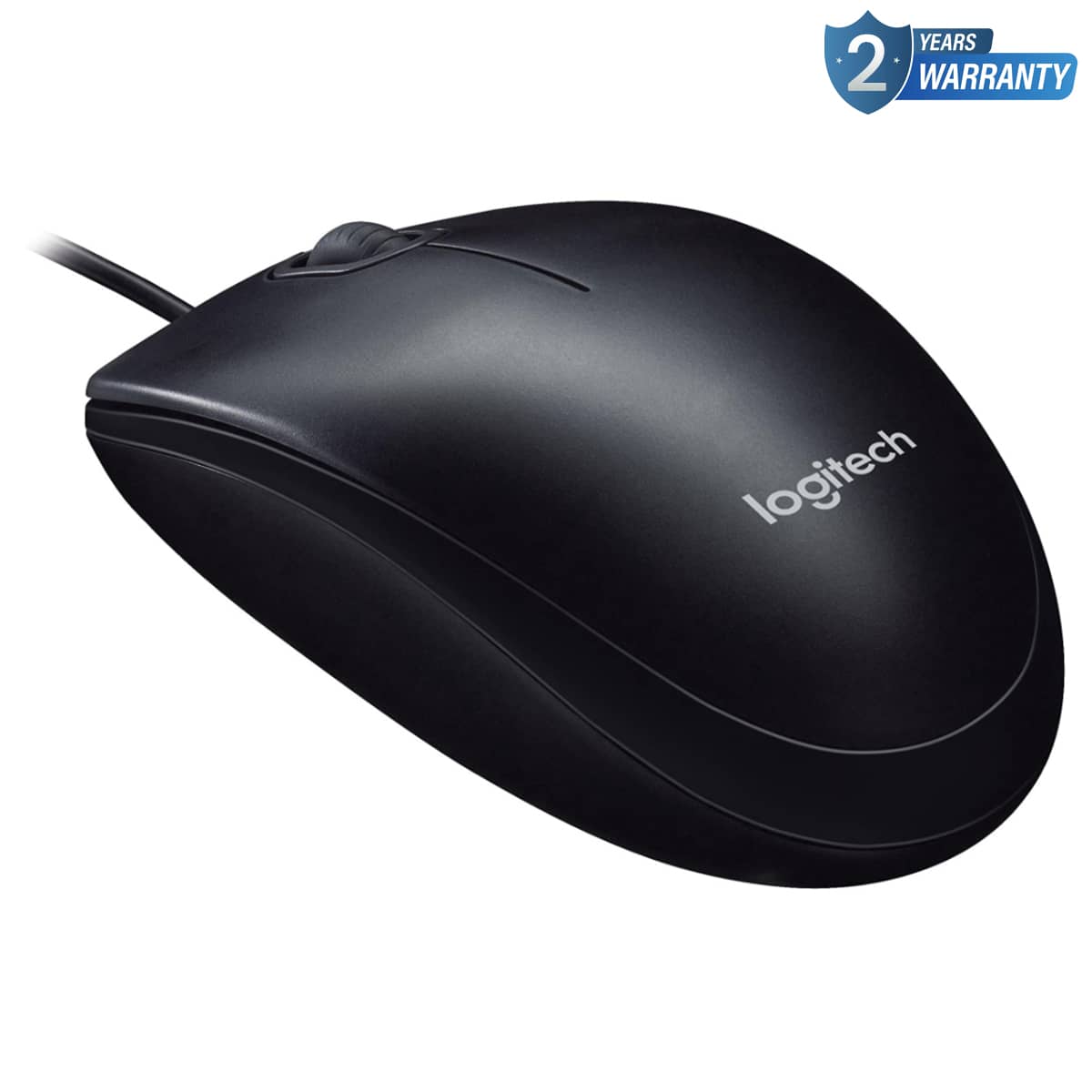 Logitech M90 USB Optical Tracking Full-Size Corded Mouse