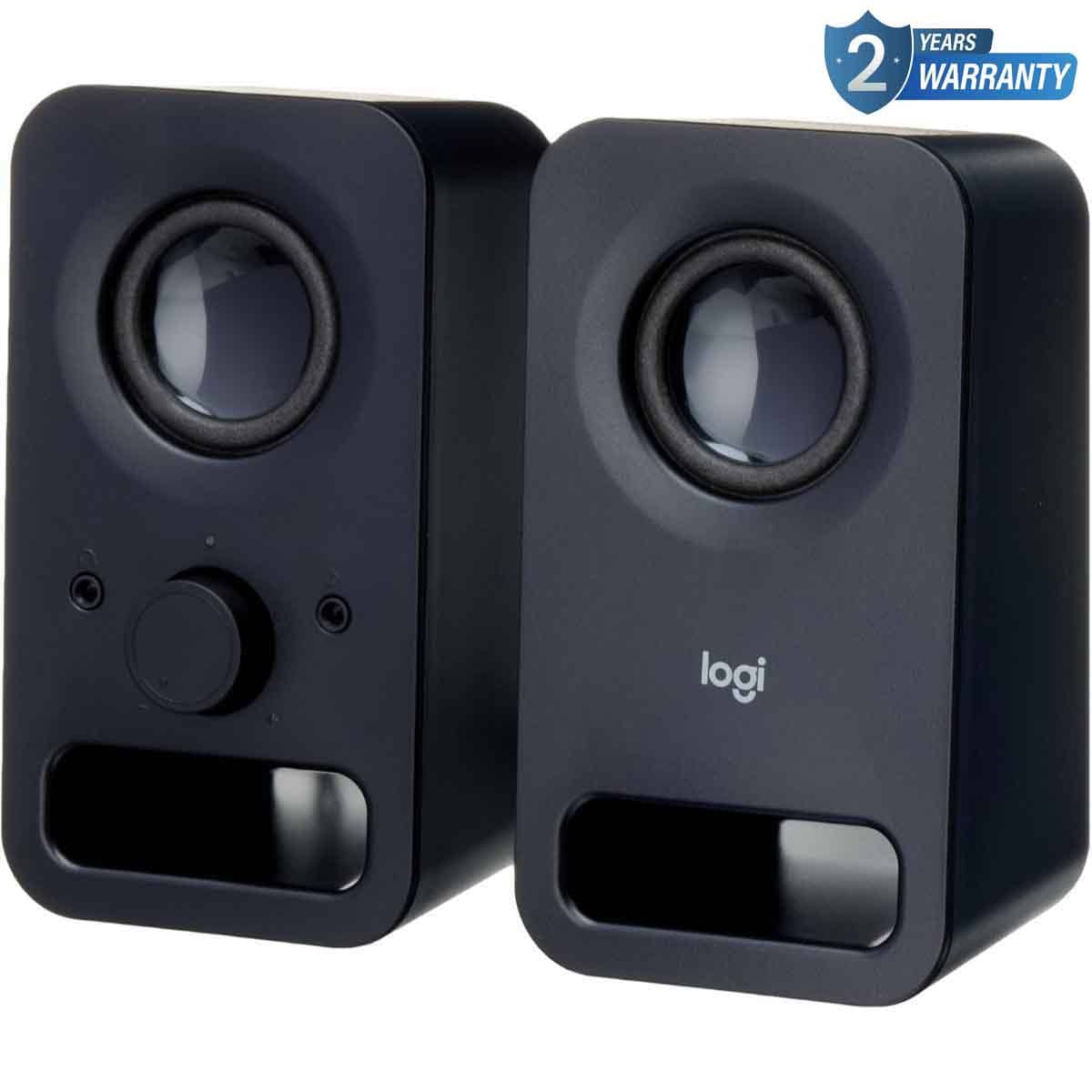 Logitech Midnight Black Z150 Compact Multimedia Stereo Speakers