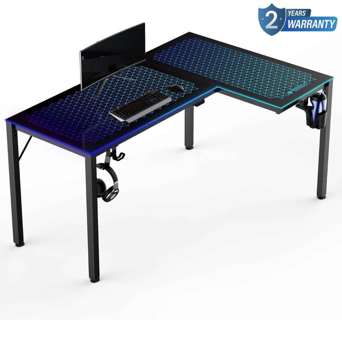 Eureka RGB L-Shape Gaming Desk