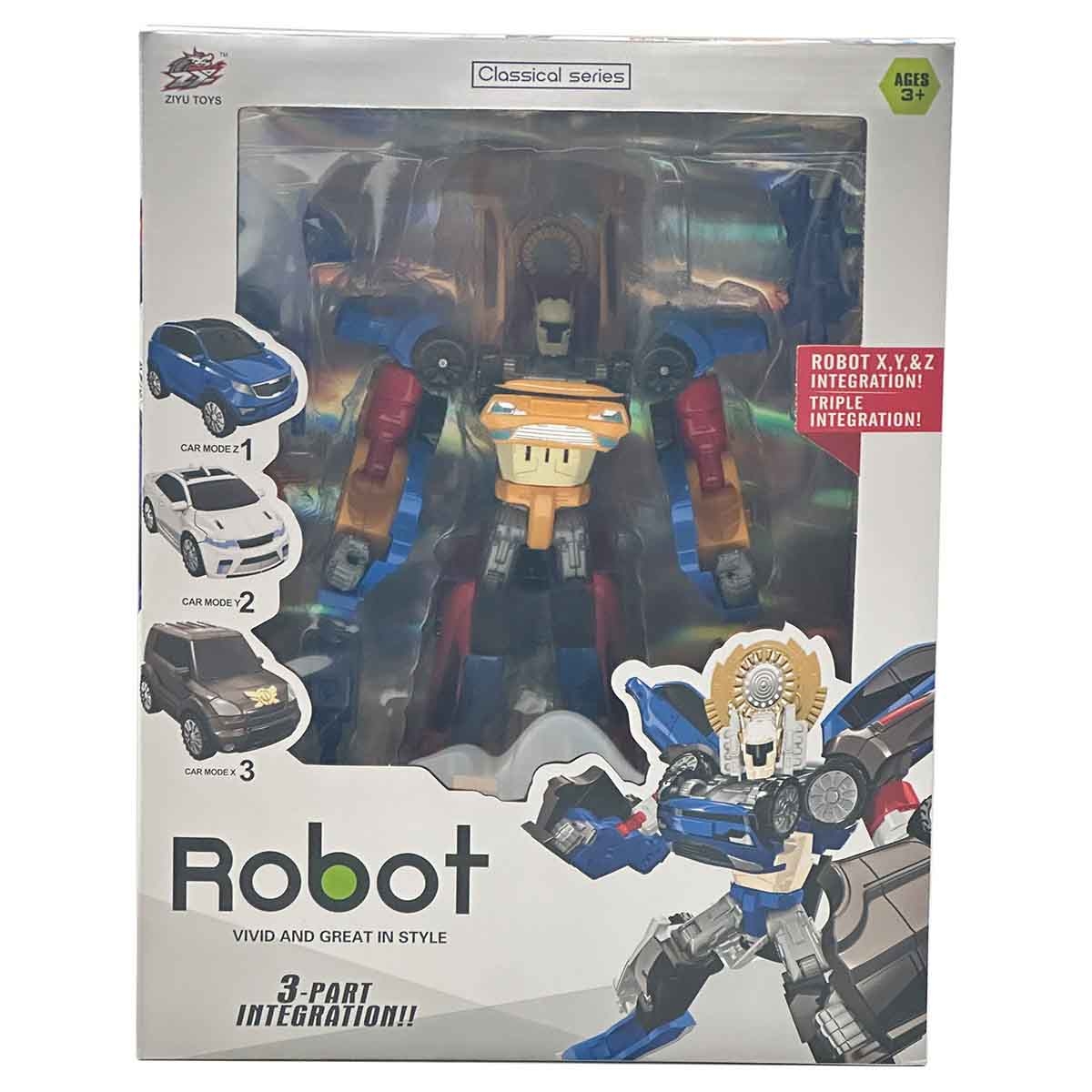 Ziyu Toys 3 -in-1 Deformation Robot Unisex, 3-4 Years
