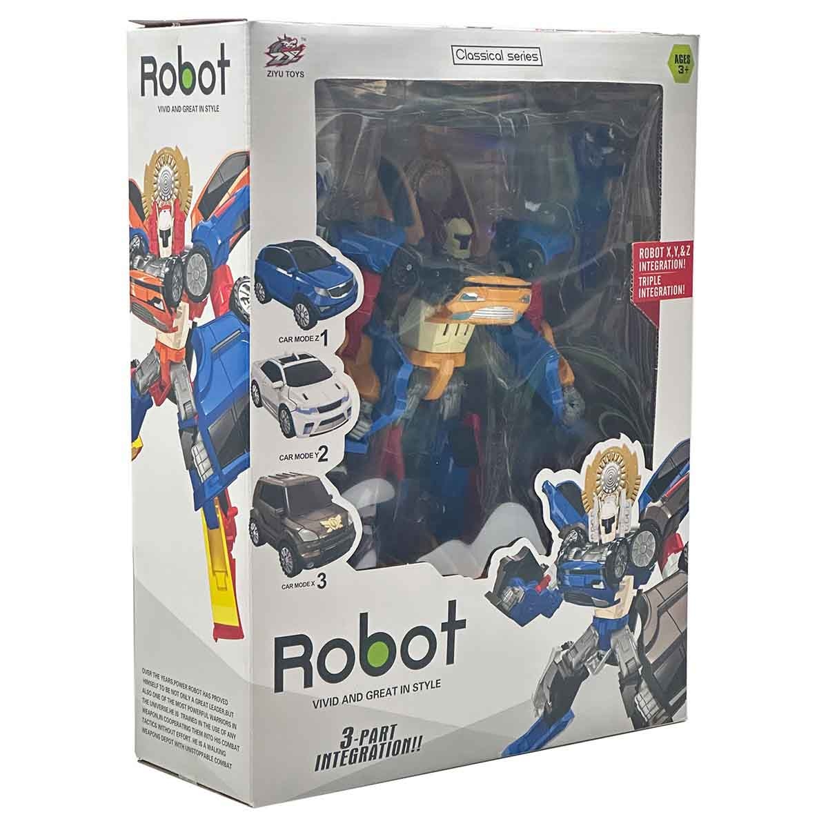 Ziyu Toys 3 -in-1 Deformation Robot Unisex, 3-4 Years