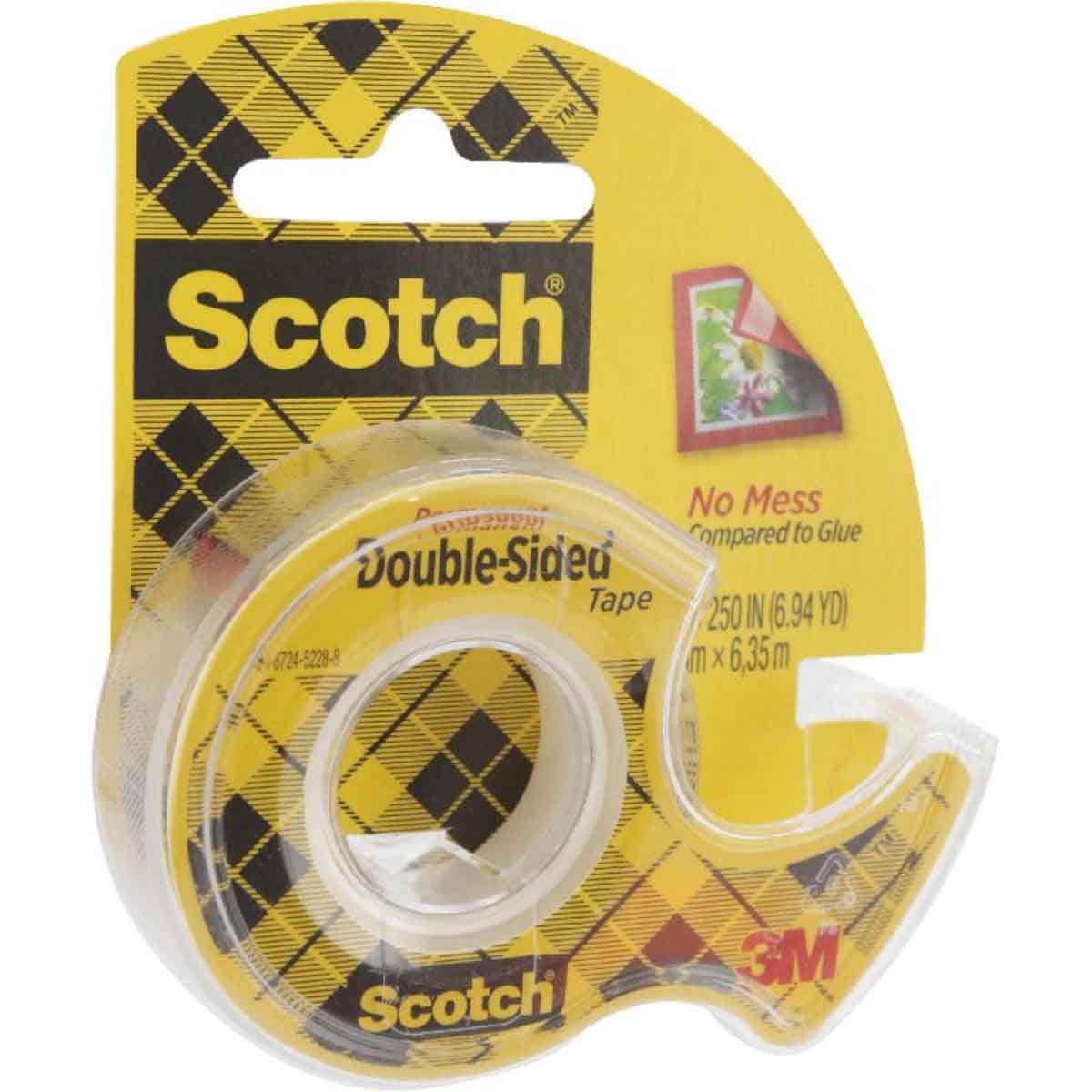 3M 0.5" x 250" Clear Double Sided Tape