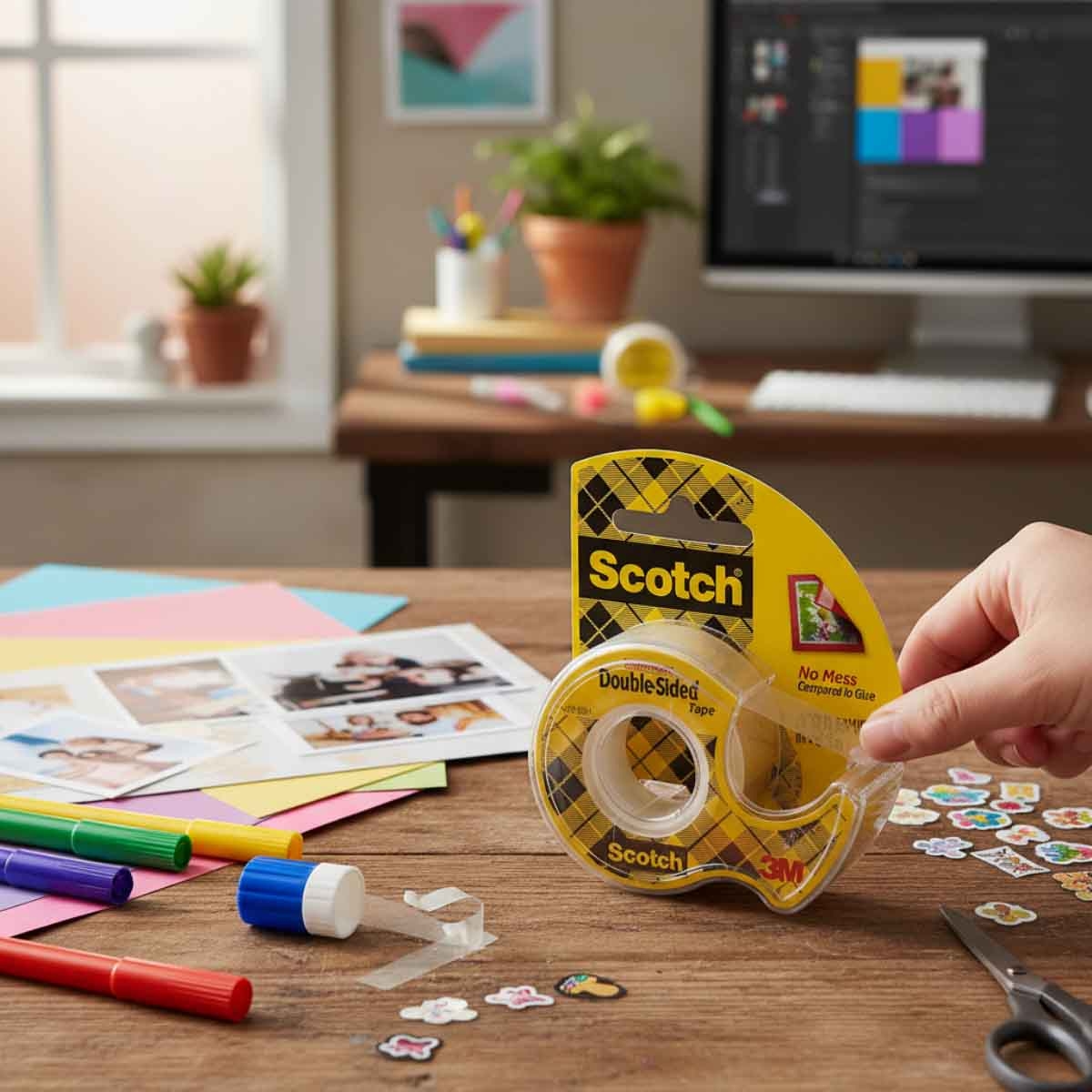 3 ام شريط لاصق مزدوج شفاف 0.5 انش × 250 انش