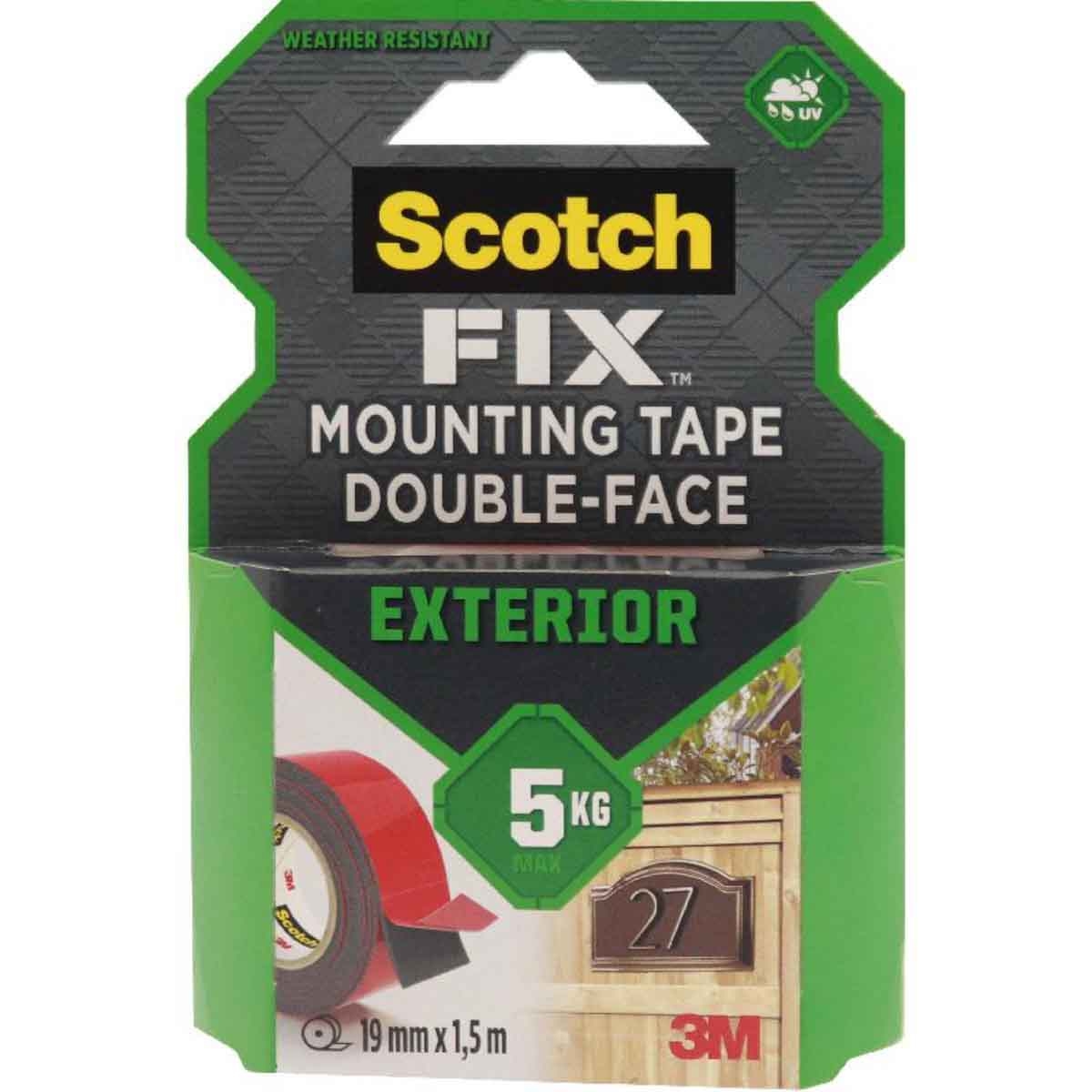 3M 0.75" x 59" Black Heavy Duty Mounting Roll