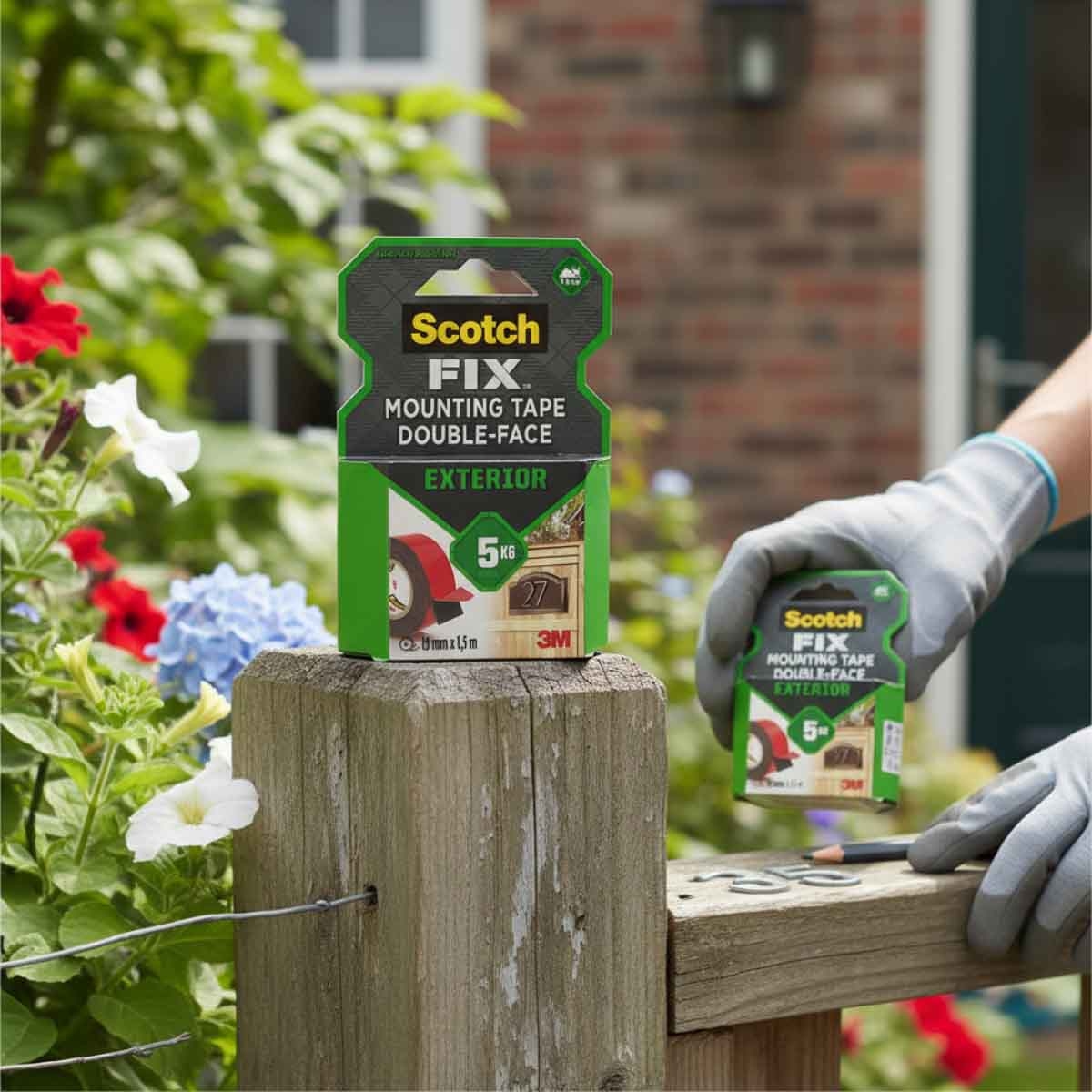 3M 0.75" x 59" Black Heavy Duty Mounting Roll