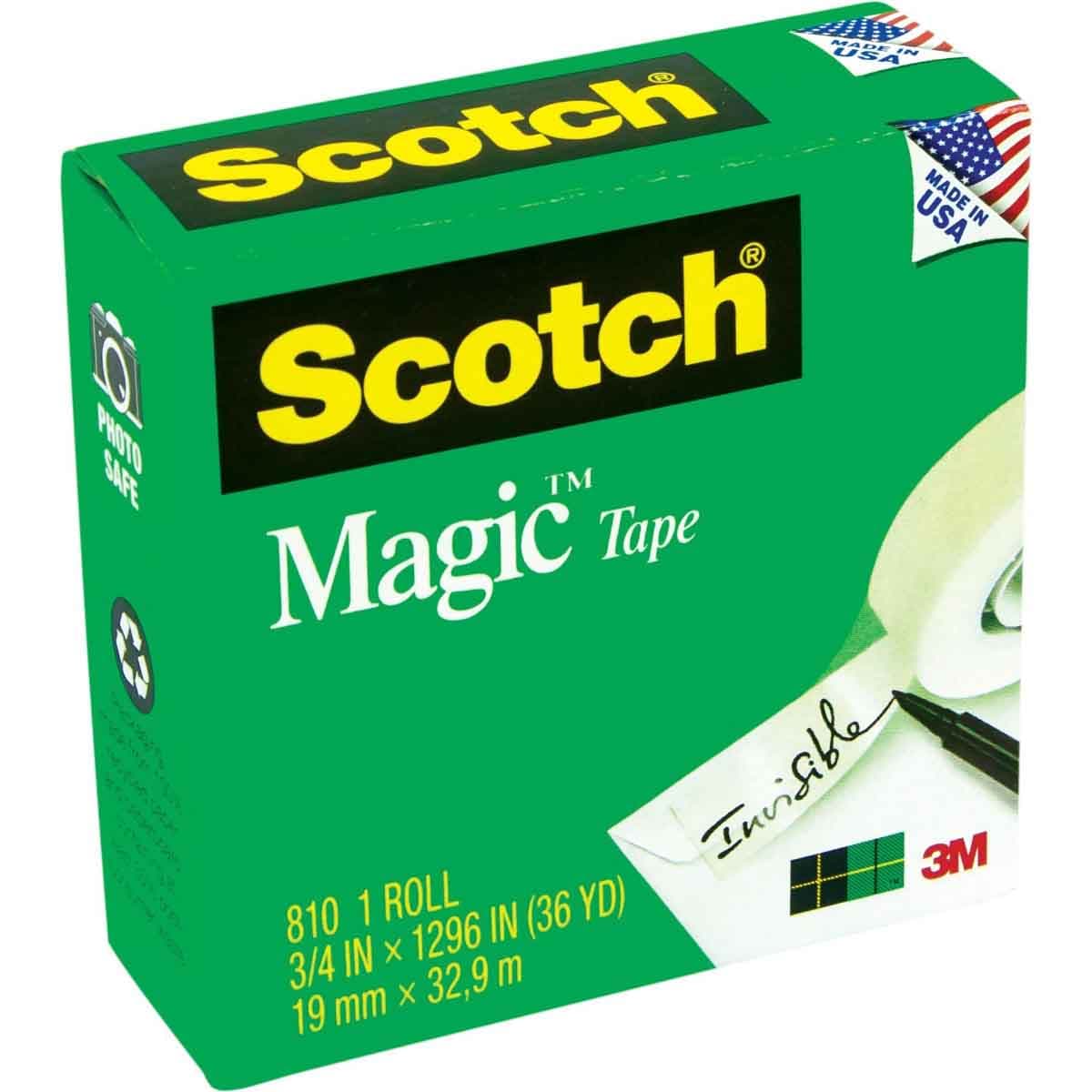 3M 0.75" x 1296" Clear Scotch 810 Magic Tape