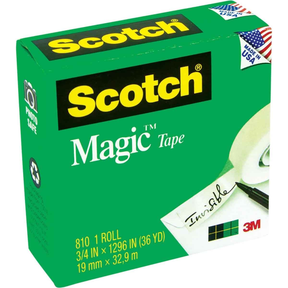 3M 0.75" x 1296" Clear Scotch 810 Magic Tape
