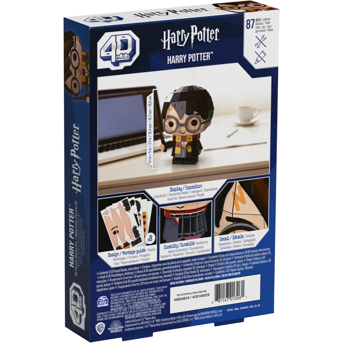 4D Build Harry Potter Character 3D Puzzle Model Kit Unisex, 13+ Years