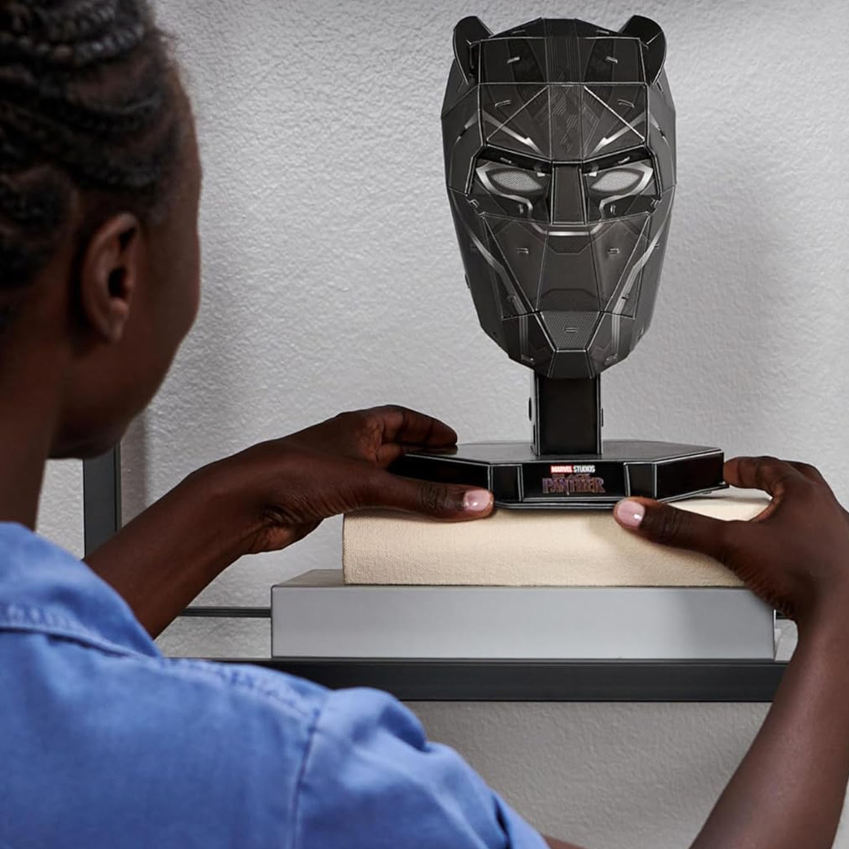 4D Build Marvel Black Panther 3D Puzzle Model Kit Unisex, 13+ Years
