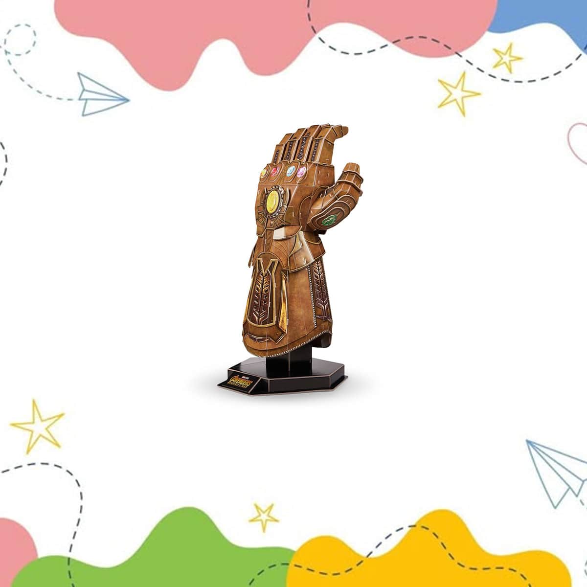 4D Build Marvel Infinity Gauntlet 3D Puzzle Model Kit Unisex, 13+ Years