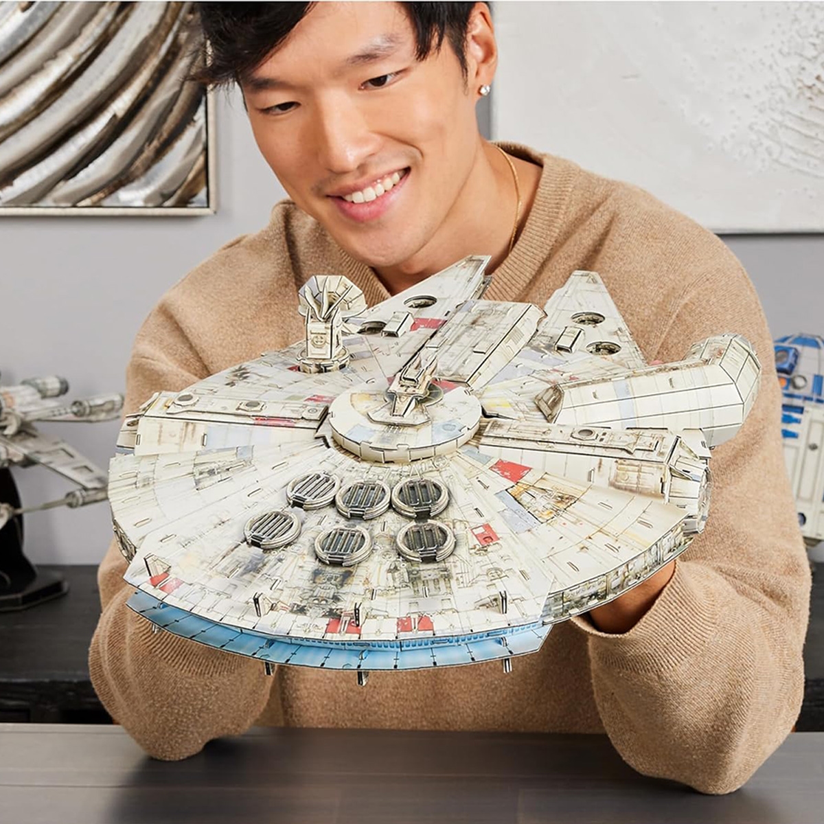 4D Build Star Wars Millennium Falcon 3D Model Puzzle Unisex, 13+ Years