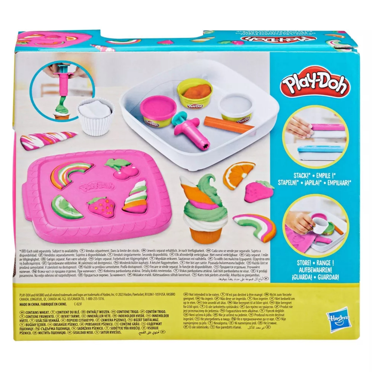 Play-Doh Create N Go Cupcakes Dough Set Unisex, 3-4 Years