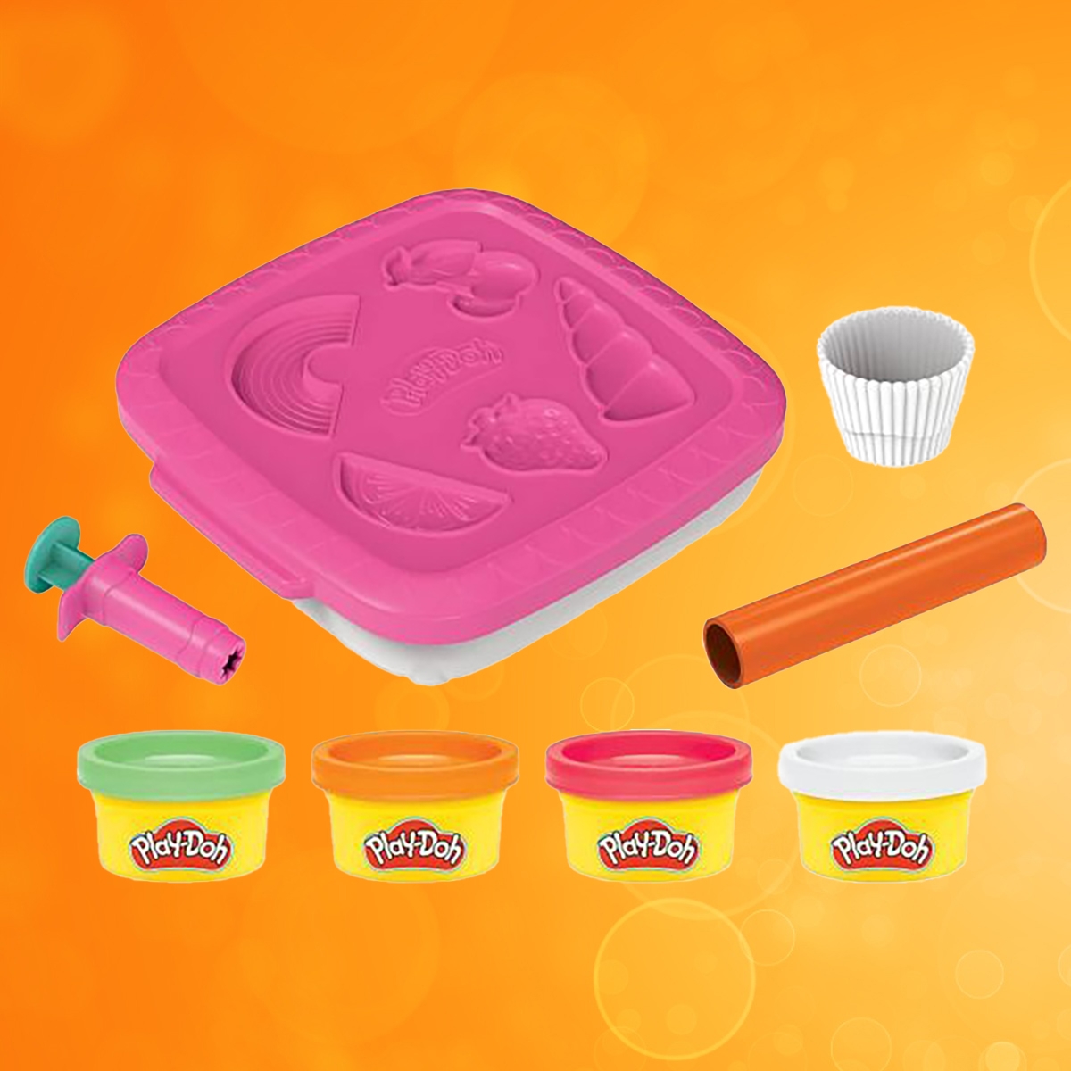 Play-Doh Create N Go Cupcakes Dough Set Unisex, 3-4 Years