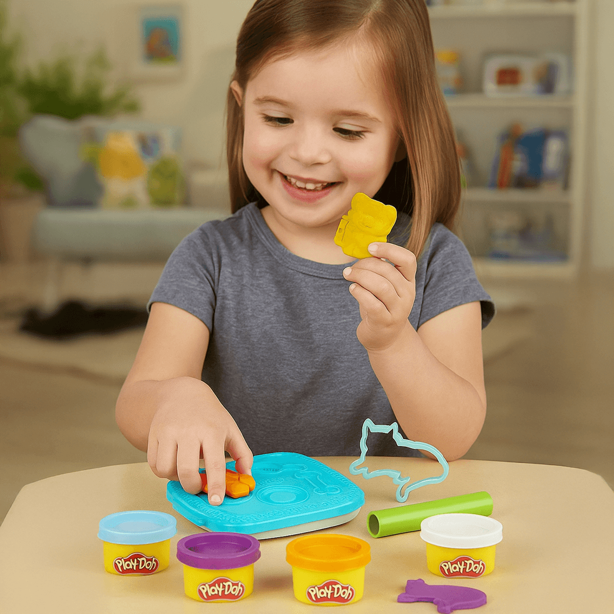 Play-Doh Create N Go Pets Dough Set Unisex, 3-4 Years